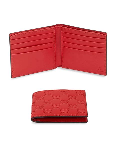 small red gucci signature wallet|original Gucci wallet.